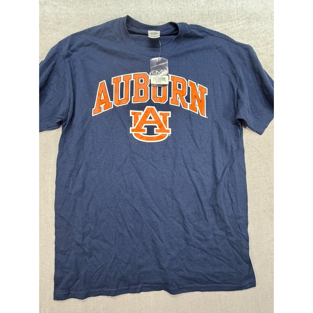New NCAA Auburn Tigers Men Shirt Blue Size Large